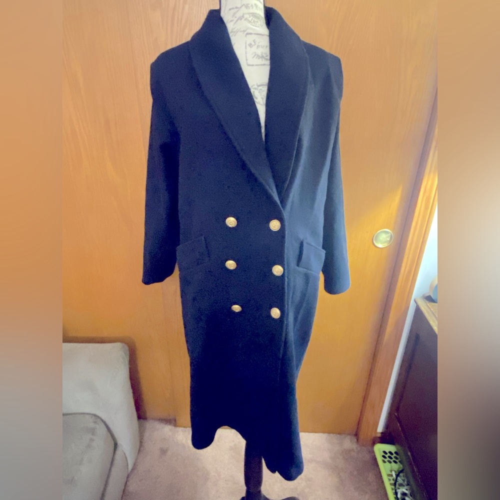 Basile navy blue coat